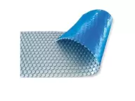 Солярное покрытие Aquaviva Platinum Bubbles серебро/голубой (6x30 м, 500 мкм)