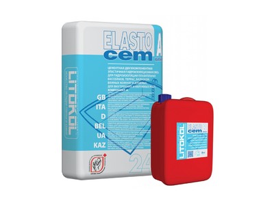 Гидроизоляция ELASTOCEM (А+B) компонент B (канистра) 8 л