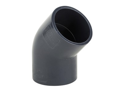 Отвод ПВХ 45°/20 мм