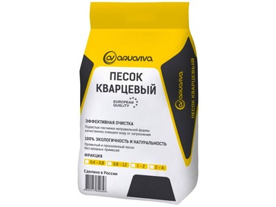 Песок кварцевый 25кг Aquaviva 0,5-0,8 мм